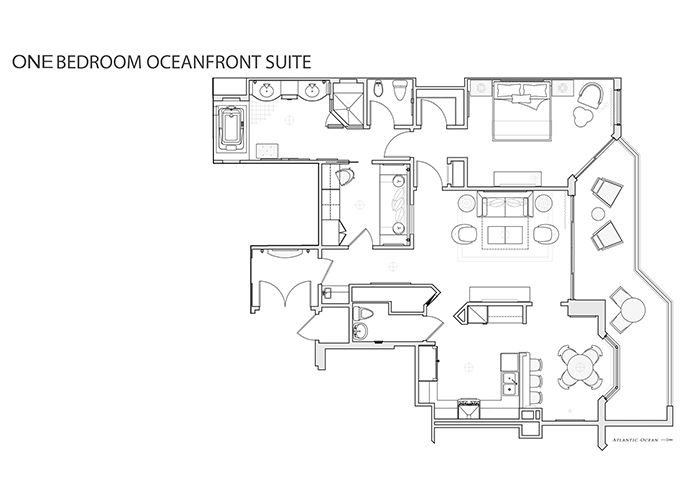 One-Bedroom Oceanfront Suite