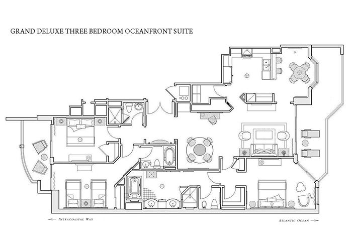Grand Deluxe Three-Bedroom Oceanfront Suite